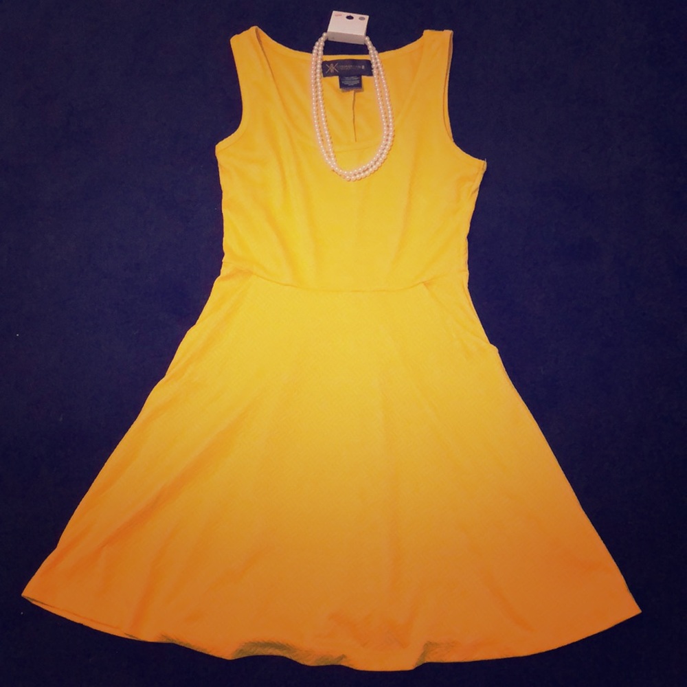 Kim Kardashian Spring Yellow Dress